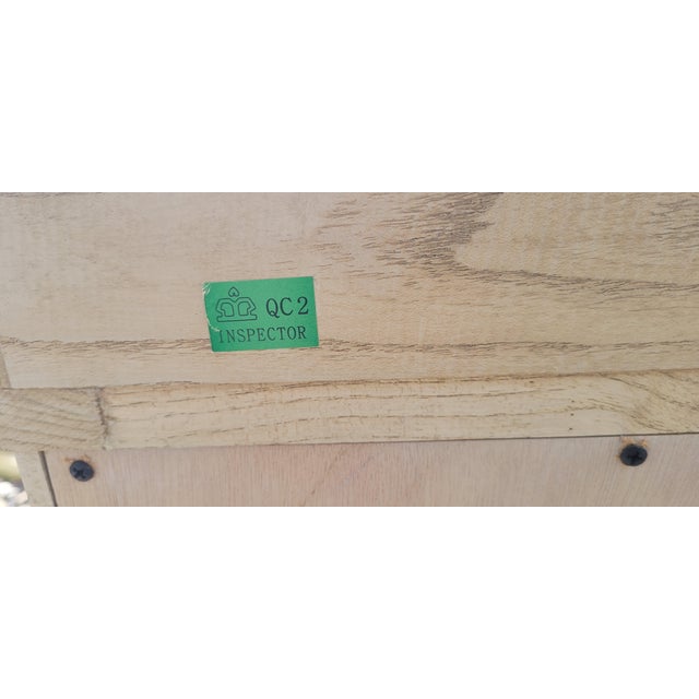 Contemporary pair of marble top demilune 2 door over size nightstands or commodes, paint decorated in distressed antique...