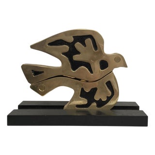 Abstract Painted Metal Colomba Dove, 1980 For Sale