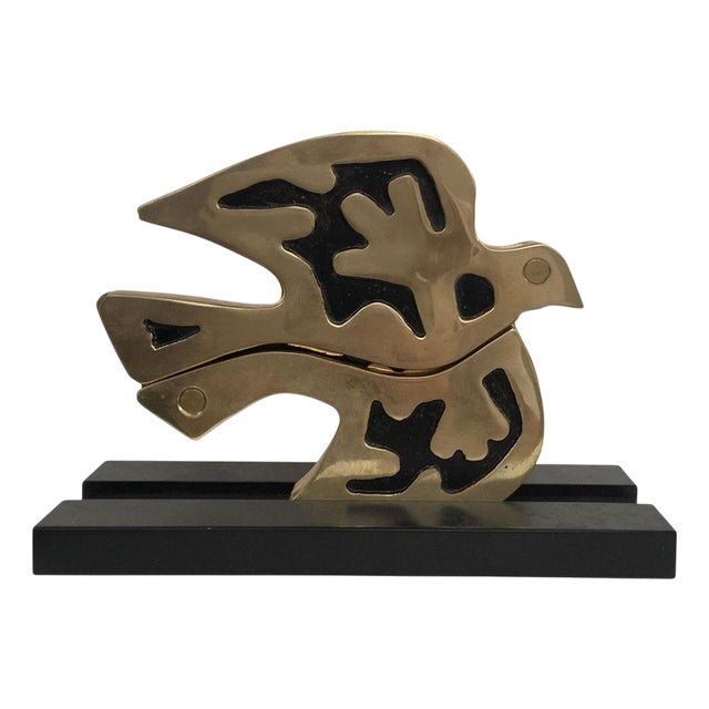 Abstract Painted Metal Colomba Dove, 1980 For Sale