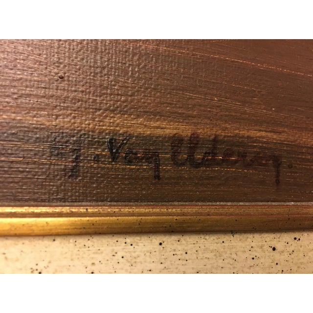 1980s G. Van Eldeveg, Oil Painting, Flowers, 1988s For Sale - Image 5 of 18