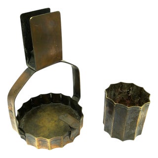German Art Deco Matches Stand, 1930s, Set of 2 For Sale