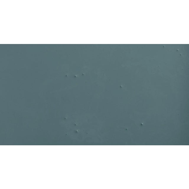 Contemporary BACKDROP Adhesive Sample Swatch in Saturday On Sunday (Dark Blue-Gray with a Hint of Green) For Sale - Image 3 of 5