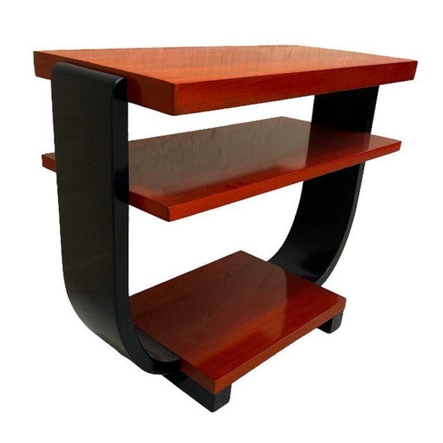 1930s 2-Tone Geometric Art Deco Side & Coffee Table Attributed to Gilbert Rohde for Brown Saltman For Sale - Image 11 of 11