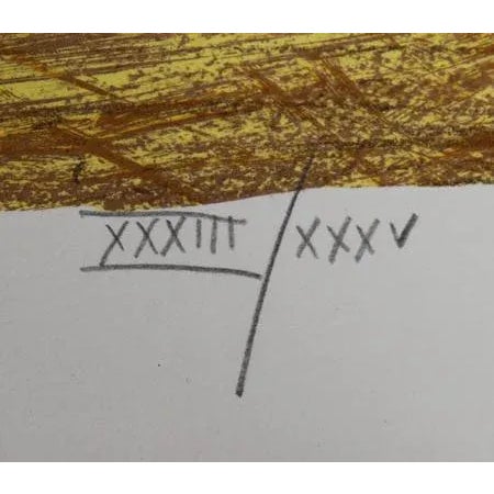 Le Bistro Circa 1980 Lithograph, Signed and Numbered in Pencil Of 200, XXXV 21 in. x 26.5 in. (53.34 cm x 67.31 cm)