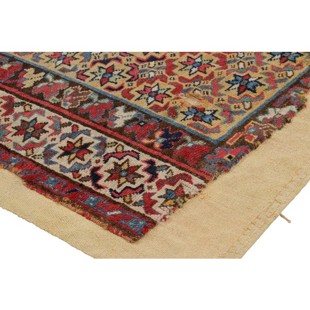 Vintage Tribal Rug Fragment Layered With Flatweave Backing - Rug & Kilim For Sale In New York - Image 6 of 6