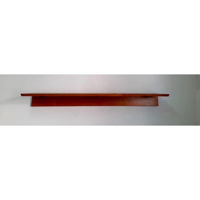 Contemporary Wooden Wall Shelf by Giovanni Offredi for Saporiti Italia, 1980s For Sale - Image 3 of 8