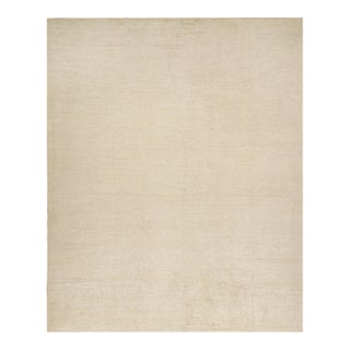 Rug & Kilim’s Solid Beige-Brown Rug in Tone-on-Tone Contemporary Style -13'x16' For Sale