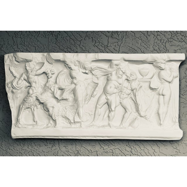 Plastic Mid-Century Wall Sculpture Roman Bacchanal For Sale - Image 7 of 7