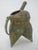 Chinese Bronze Ware Taotie Face Portable Wine Ritual Tripod Pot Vessel For Sale - Image 10 of 14