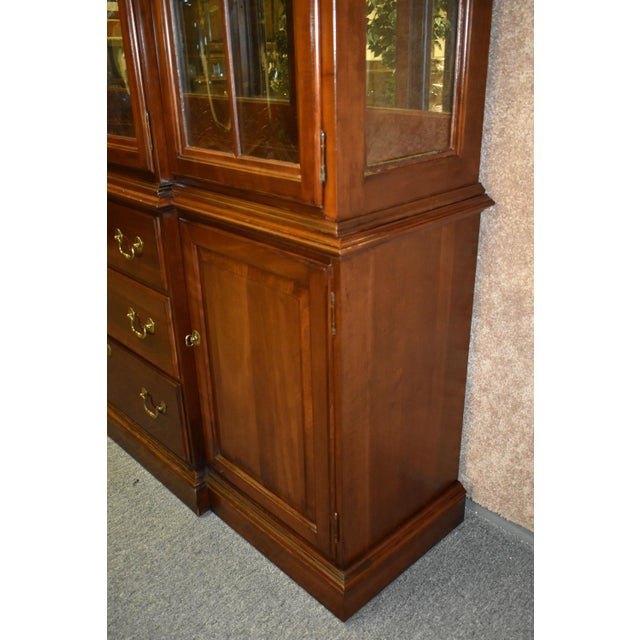 Vintage Two Piece Ethan Allen Traditional Style China W/Bubble Glass Chairish