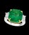 AGL Certified 10.25 Ct Colombian Emerald & Diamond 18 Kt Gold Two-Tone Ring For Sale - Image 17 of 18