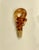 Lovely hand-blown Venetian wine/bottle stopper. Finely hand twisted design, pinkish/amber in color.