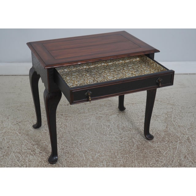 Chinoiserie Baker Milling Road Chinoiserie 1 Drawer Hall Table For Sale - Image 3 of 18