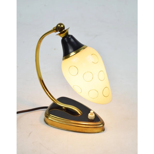 Black Vintage Italian Table Lamp from Stilnovo, 1950s For Sale - Image 8 of 11