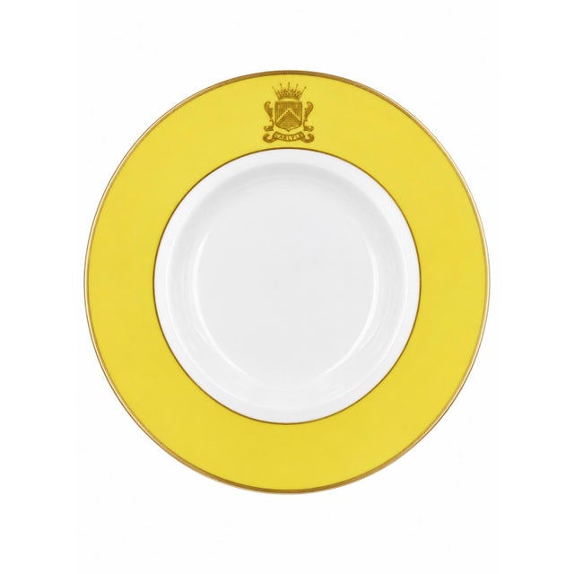 Vintage the Carlyle Hotel Nyc Yellow Soup Bowl New York City For Sale - Image 9 of 9