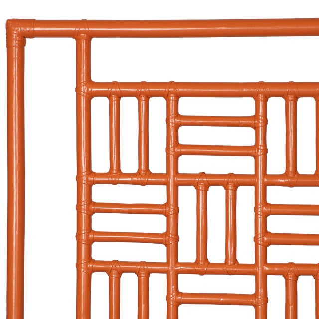 David Francis Finn Headboard Queen - Orange For Sale - Image 4 of 6
