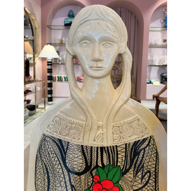 Vintage Pair of Man and Woman Fiberglass "Chairacters" by Altina Schinasi For Sale - Image 4 of 12