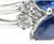 Platinum Sapphire & Diamond Moi Et Toi Crossover Ring For Sale - Image 4 of 10