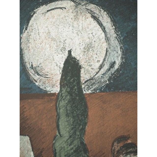 Roger Crusat, Paysage nocturne, Lithograph For Sale - Image 4 of 7
