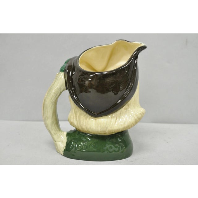 Ceramic Vintage 1959 Royal Doulton Robin Hood D6527 Porcelain Toby Character Jug Mug For Sale - Image 7 of 12