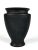 1960s Asian Style Black Glass Calligraphy Vase For Sale - Image 5 of 13