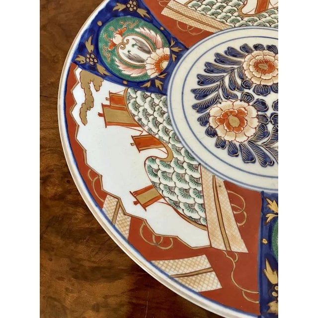 Large Antique Japanese Imari Charger For Sale - Image 6 of 9