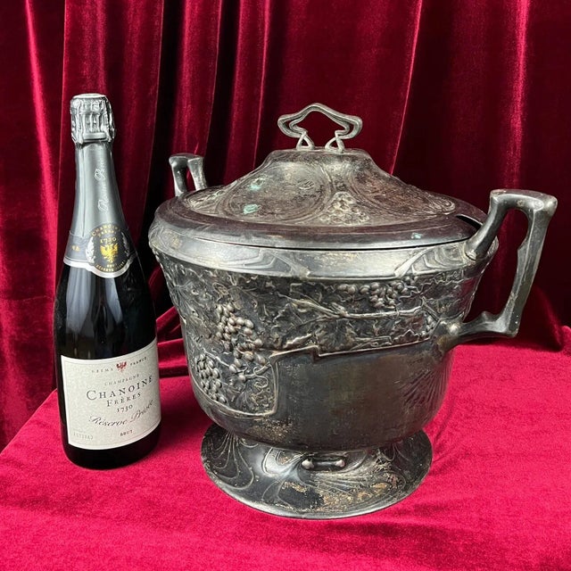 Silver Antique Art Nouveau Soup Bowl, 1890s For Sale - Image 8 of 10