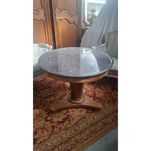 Late 19th Century Empire Mahogany Side Table, 1890 For Sale - Image 5 of 7