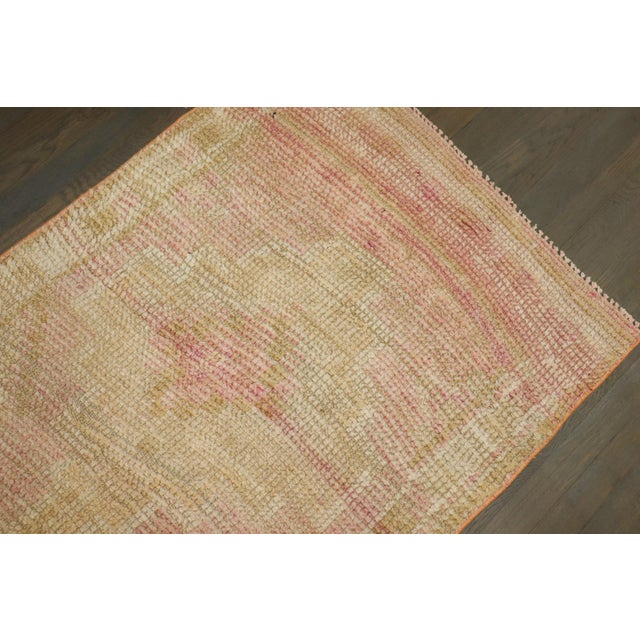 Pale Pink Vintage Turkish Anatolian Runner , 2'10'' X 11' For Sale In New York - Image 6 of 8