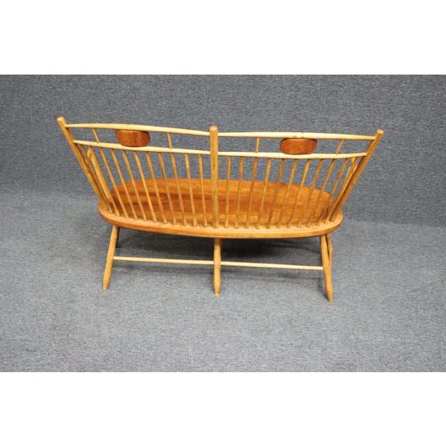 Neshannock Woods Butterfly Windsor Bench For Sale - Image 9 of 12