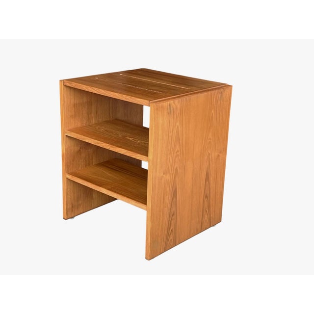 1970s 1970s Modern Danish Teak Side Table With Open Shelving For Sale - Image 5 of 10