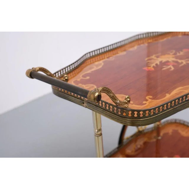 Metal Italian Bar Cart, 1975 For Sale - Image 7 of 10