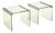 Transparent Glass Side Tables by Pierangelo Gallotti for Gallotti & Radice, 1970s, Set of 2 For Sale