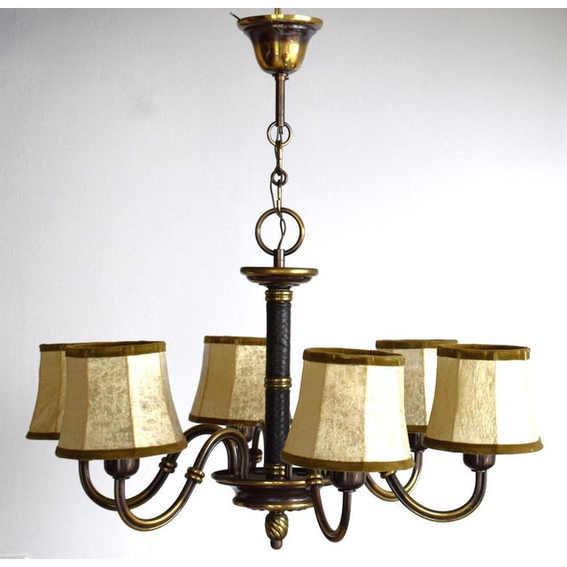 Vintage Hanging Lamp by Hugo Gorge, 1930s For Sale - Image 9 of 11