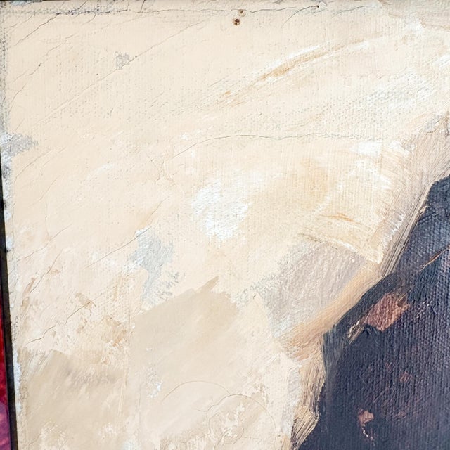 1960's Woman Portrait Oil Painting For Sale In Boston - Image 6 of 11