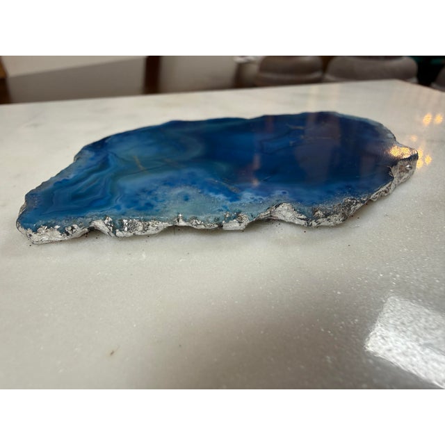 Agate Slice, Marble, Wood Keepsake Box For Sale - Image 10 of 12