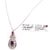 14 Karat White Gold Necklace With Diamond and Ruby Pendant 1.25 TDW For Sale - Image 4 of 7