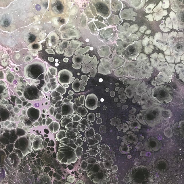 Contemporary Emma Lindström, Kiiahlo 3 Lilac Purple Modern Abstract Painting by Swedish Contemporary Artist, 2017 For Sale - Image 3 of 7