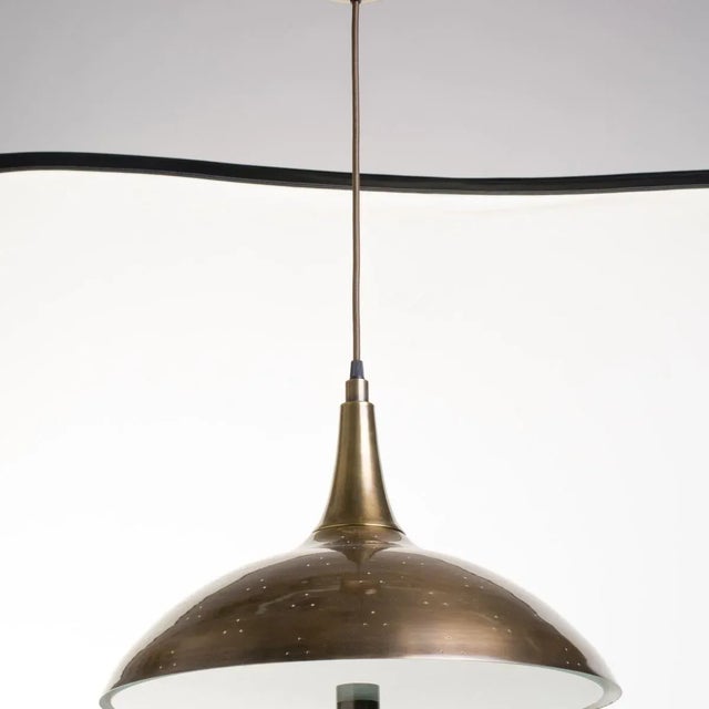 Paavo Tynell Paavo Tynell Style Antique Brass Pendants For Sale - Image 4 of 8