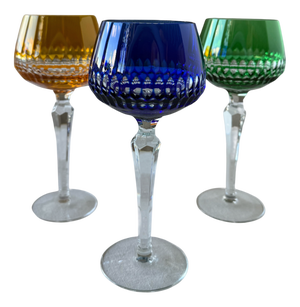 Vintage Crystal Glasses, 1970s, Set of 6