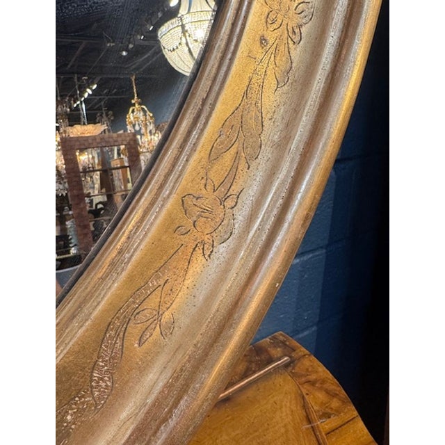 Nice Pair of Italian Made Giltwood Louis Philippe Style Mirrors For Sale - Image 4 of 6