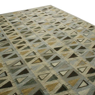 Swedish Geometric Rug by Celerie Kemble for Chairish, 13'x19' For Sale