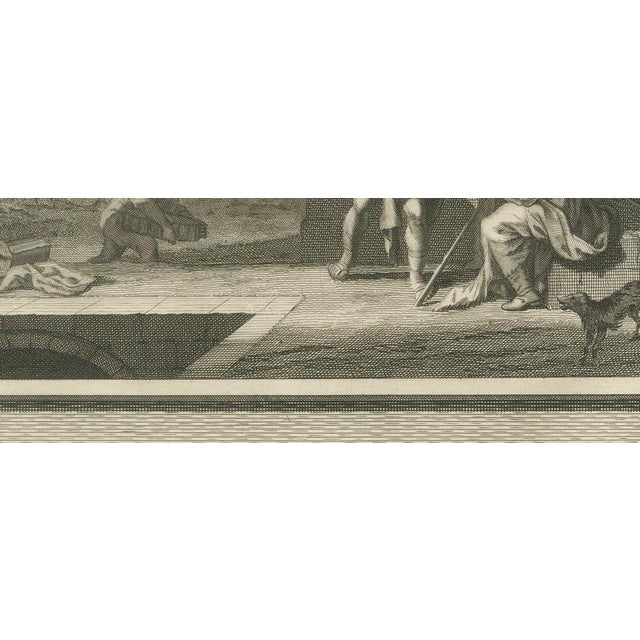 18th Century Pieter Mortier, Tobias Drives Out the Demon and Heals Tobit's Blindness, 1700, Engraving For Sale - Image 5 of 12