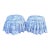 English Country Chinois Blue & White Toile Skirted Storage Ottomans, a Pair For Sale