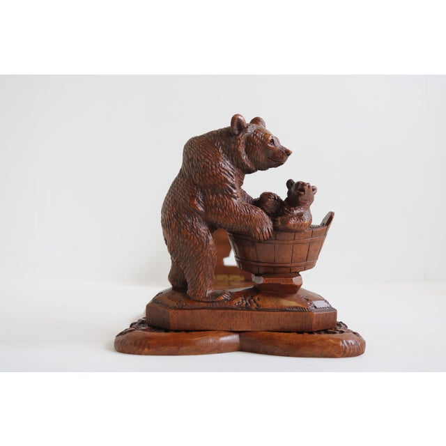 Antique Black Forest Swiss Bear Adjustable Bookshelf, 1880 For Sale - Image 6 of 12