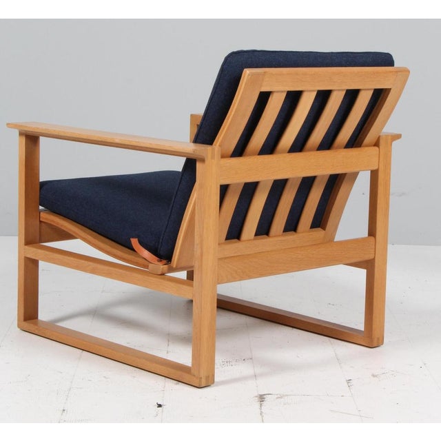 Blue Model 2256 Lounge Chair by Børge Mogensen for Fredericia For Sale - Image 8 of 9