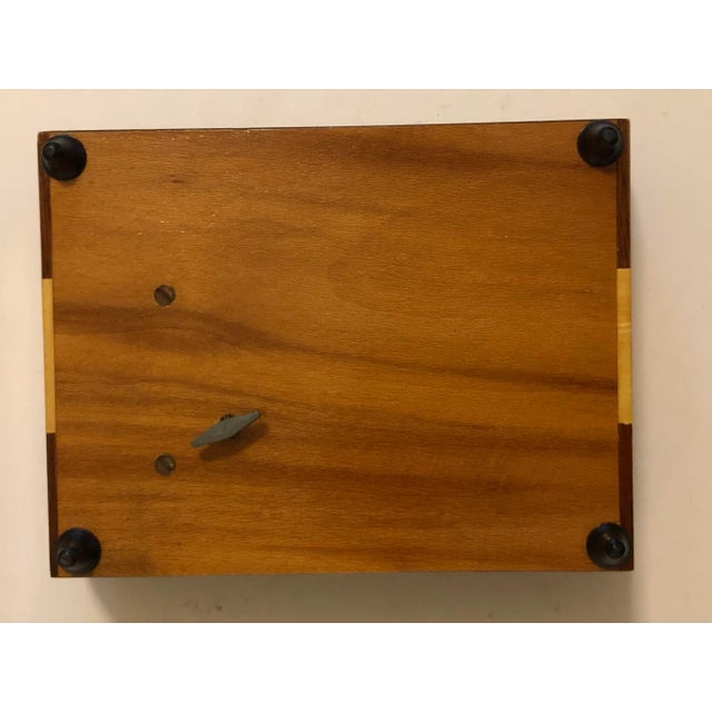 Italian Arabesque Italian Hand Crafted Inlaid Wood Jewelry Box “God Father Theme Song" For Sale - Image 3 of 7