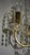 Mid-Century Modern Brass and Lead Crystal 5-Light Chandelier from Preico, 1970s For Sale - Image 3 of 9