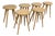Space Copenhagen for Mater Soaped Oak Wood Counter Stools, Set of Six For Sale