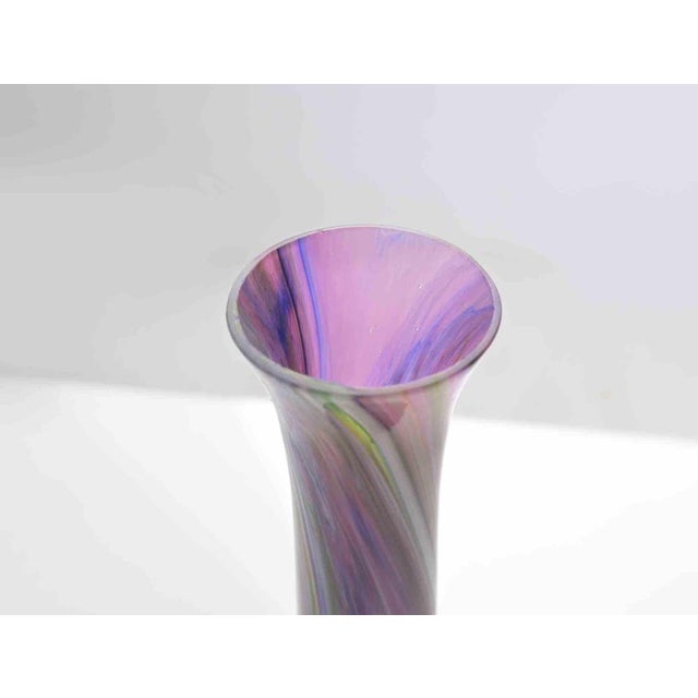 Vintage Glass Vase, Italy, 1970s For Sale - Image 4 of 5